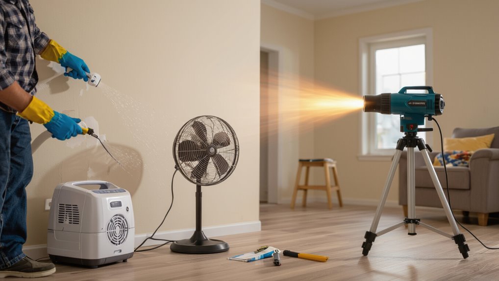 fast wall drying techniques