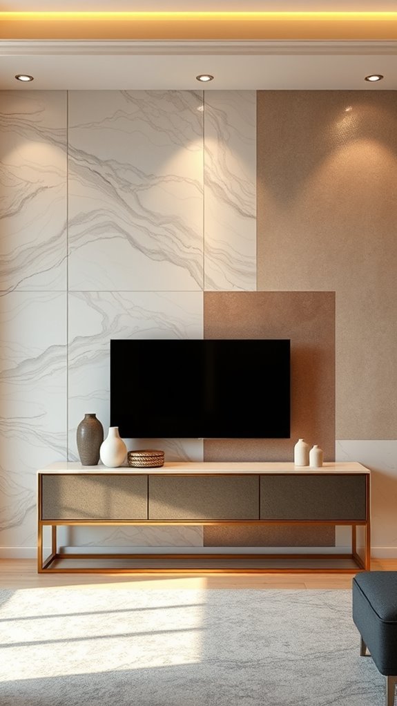 faux finishes enhance living rooms