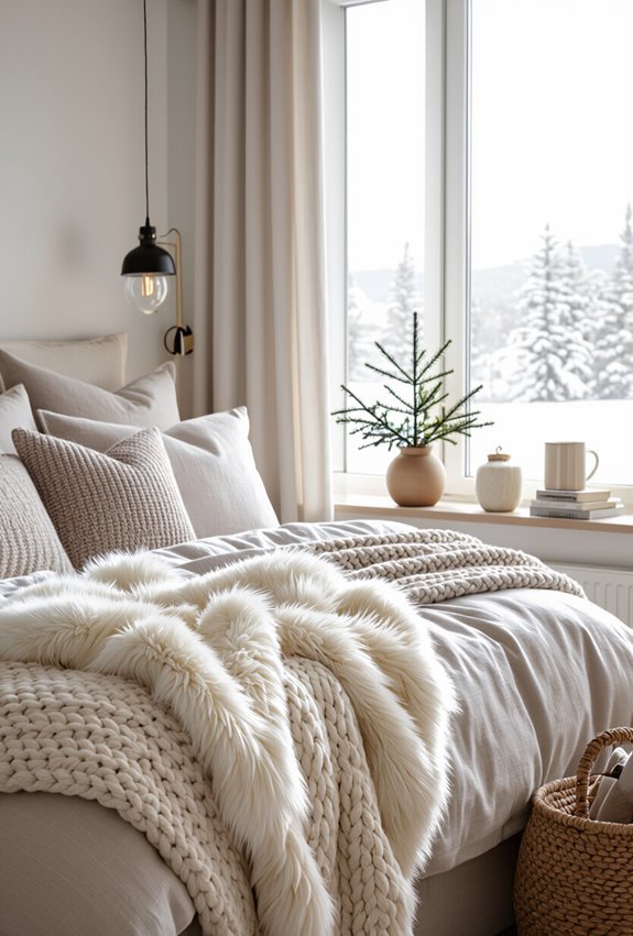 faux fur and knits