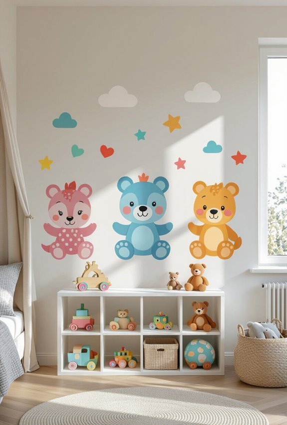 favorite character removable vinyl decals