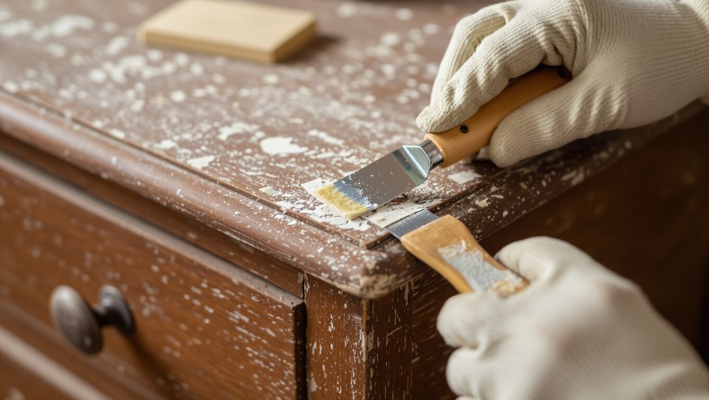 feather edges remove paint