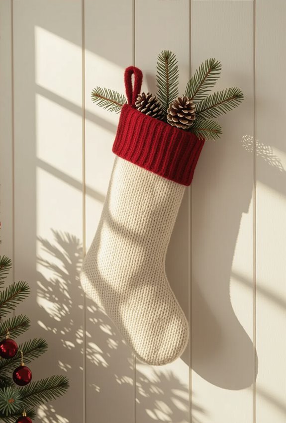 felt holiday stocking wall pockets
