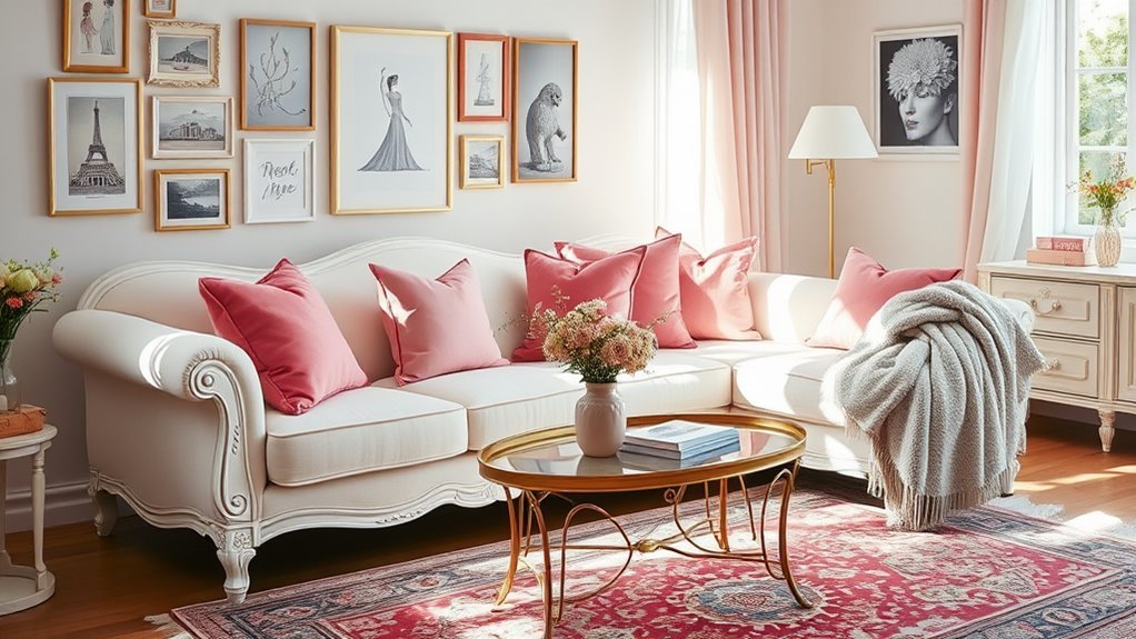 Girly Living Room Ideas Perfect for Stylish Apartments
