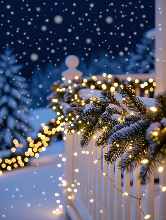festive balcony light decor
