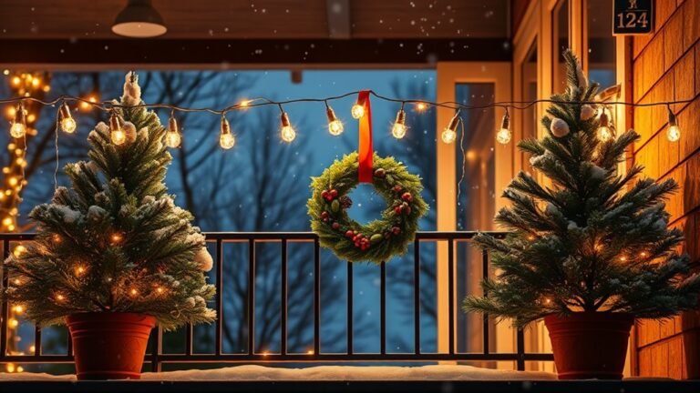 festive balcony lighting ideas