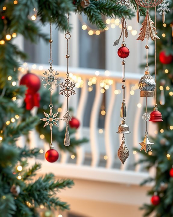 festive balcony wind chimes