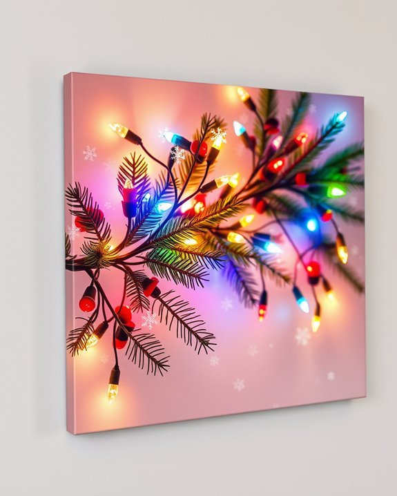 festive canvas light display