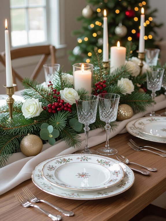 festive colorful charming table