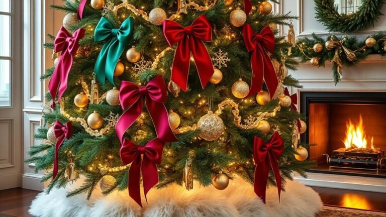 festive glamorous christmas trees