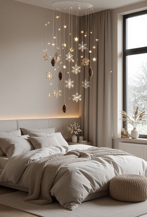 festive hanging mobile or chandelier