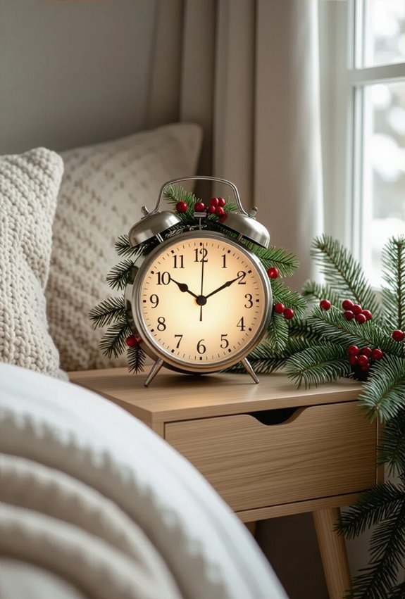 festive holiday alarm clock