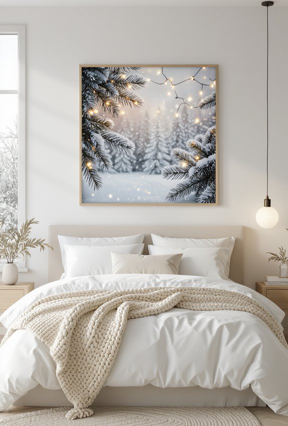 festive holiday themed wall art