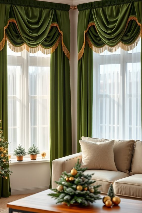 festive holiday window treatments