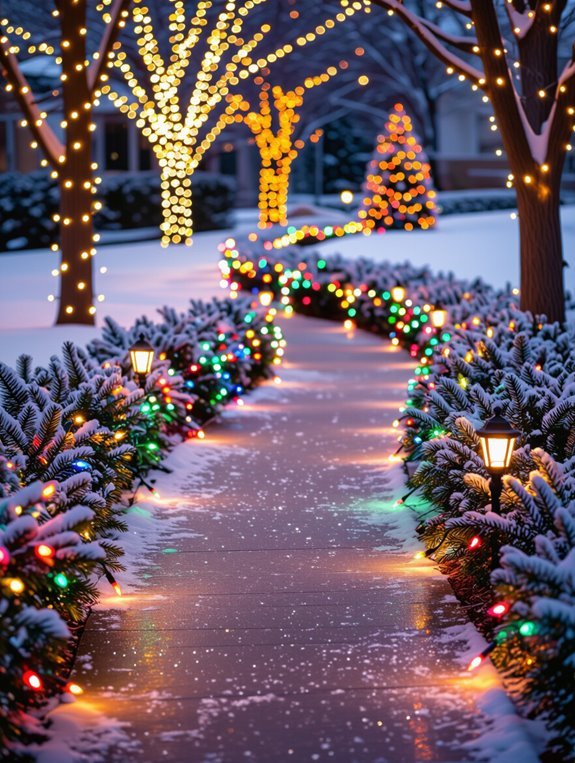 festive pathway lighting ideas