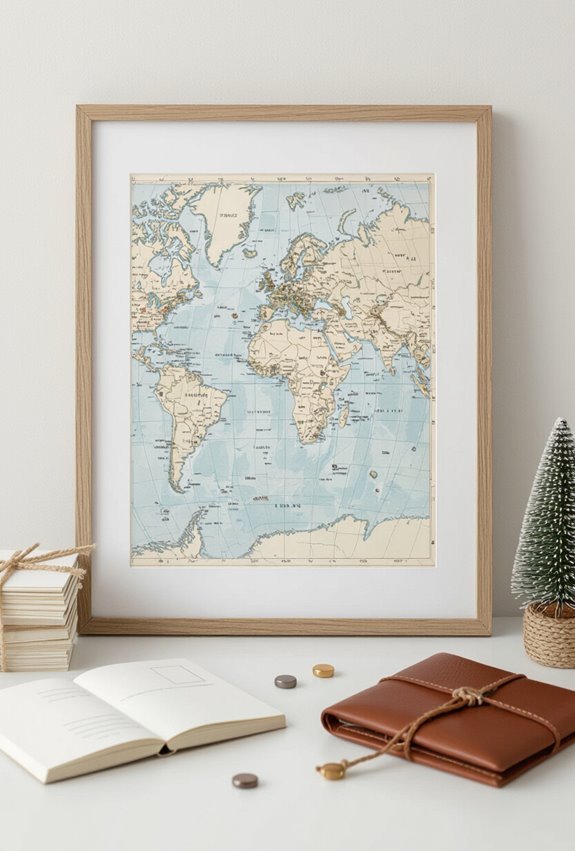festive pinned travel memory map