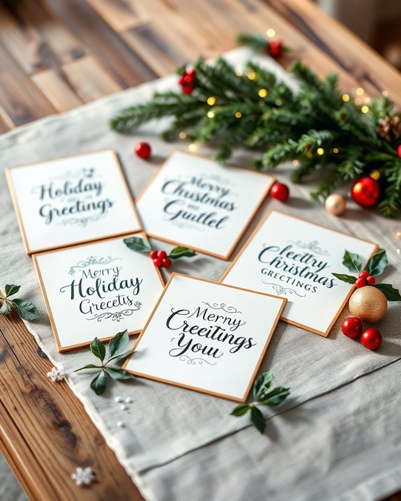festive typography for decor