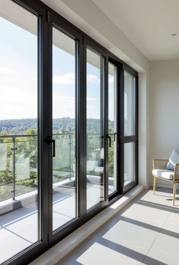 fixed and operable window mix