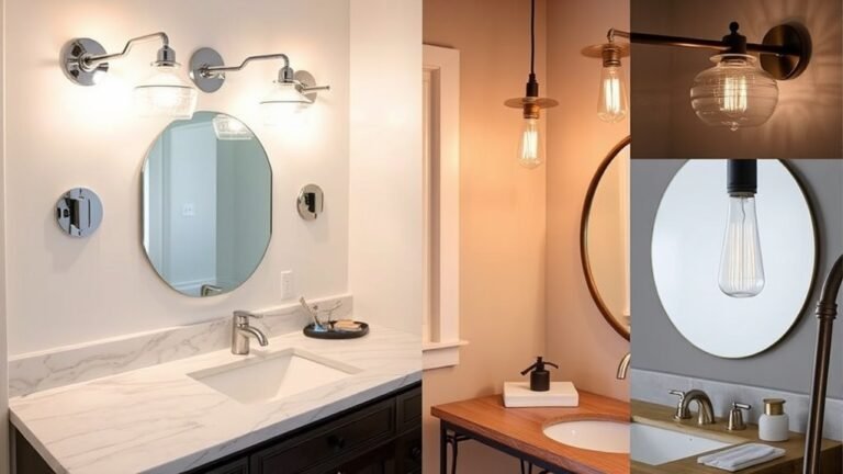 flattering functional bathroom lighting