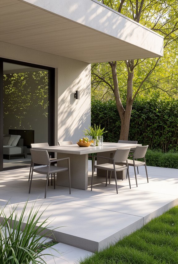 flexible modular patio layout