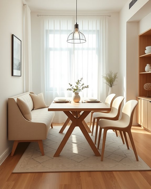 flexible seating enhances dining