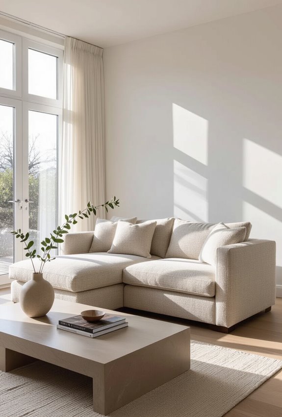 float chaise to center