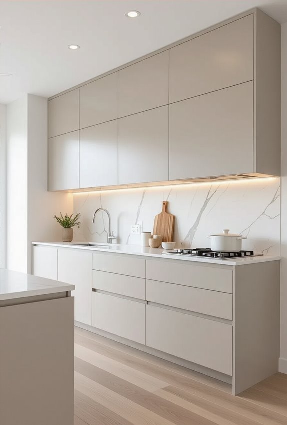 floating cabinets maximize space