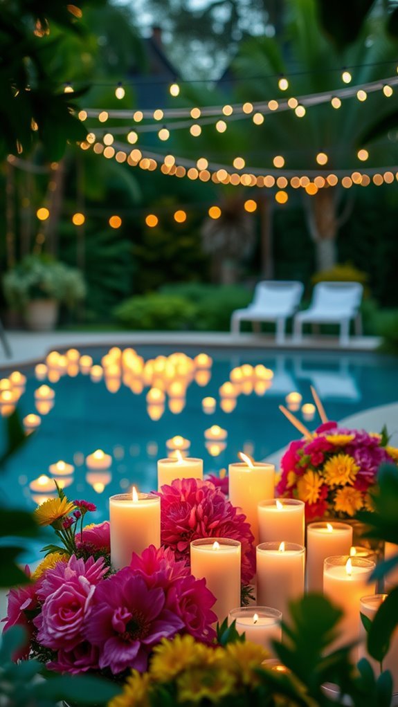 floating candles for ambiance