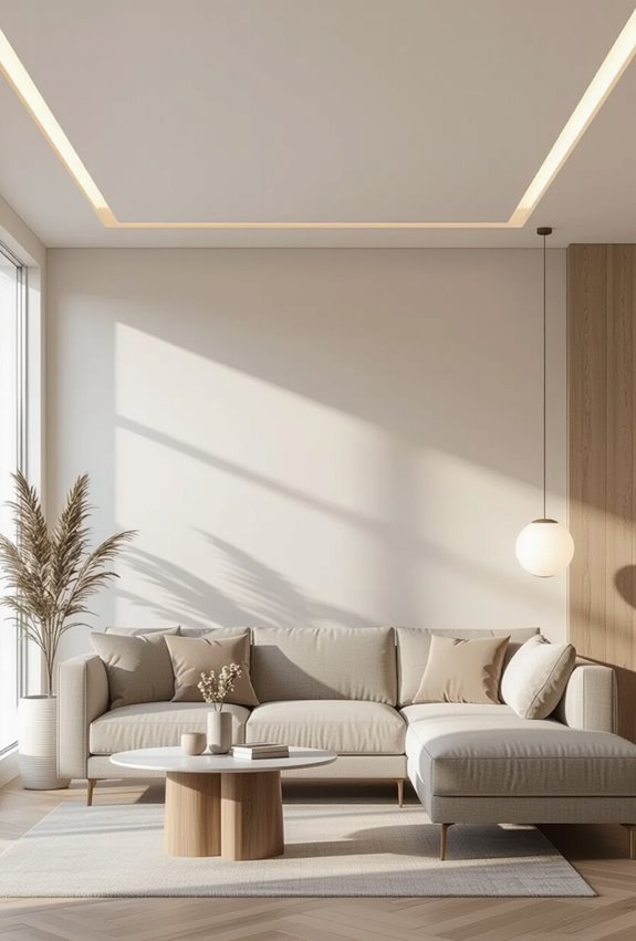 floating ceiling shadow reveal