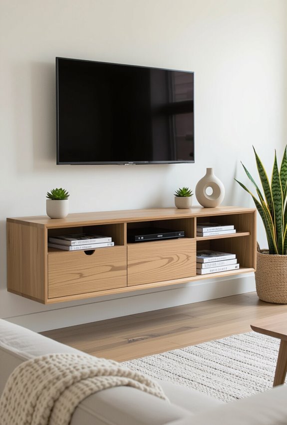 floating concealed media storage