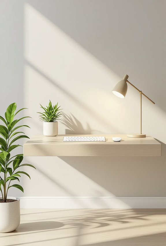 floating desks maximize space
