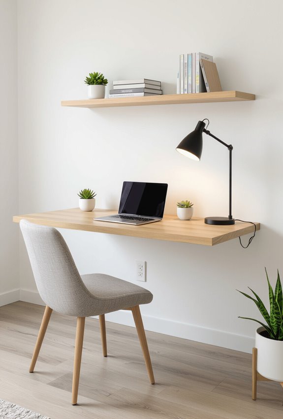 floating desks maximize space