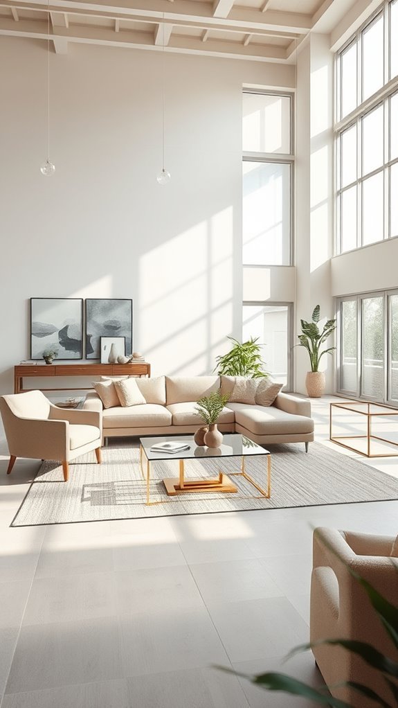 floating furniture arrangement benefits