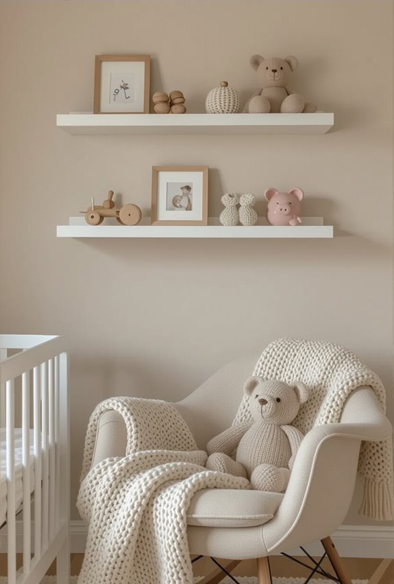 floating minimalist keepsake display