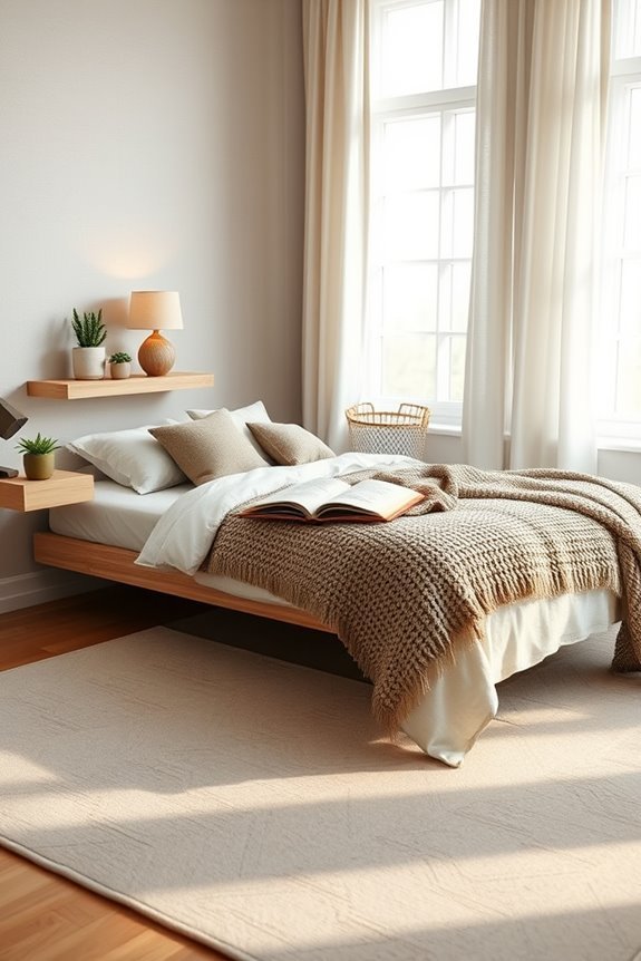 floating nightstands for decor