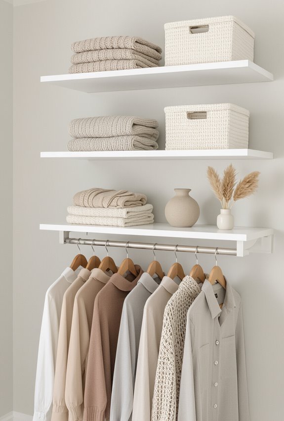 floating shelves for lightweight items