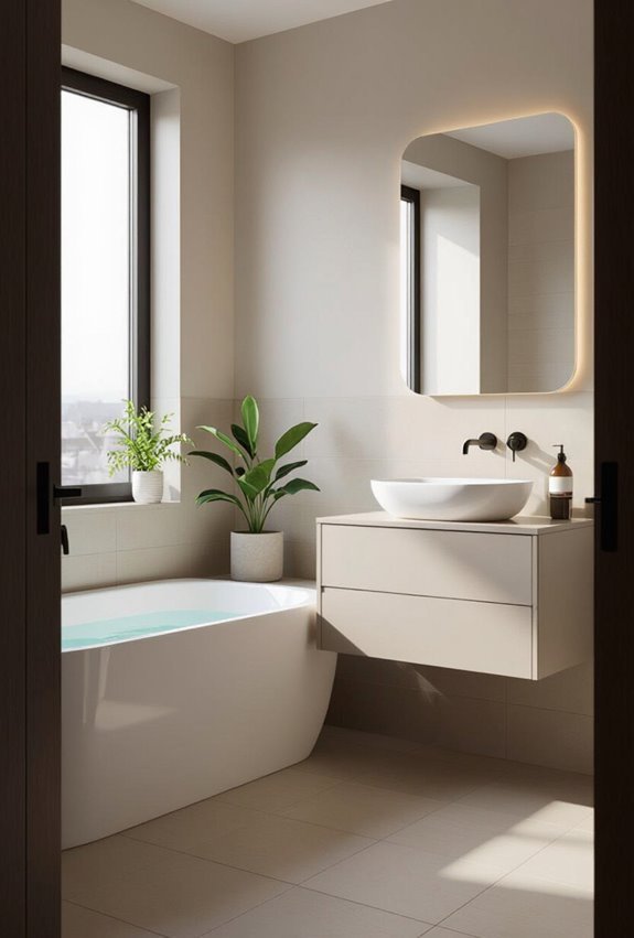 floating vanities free space