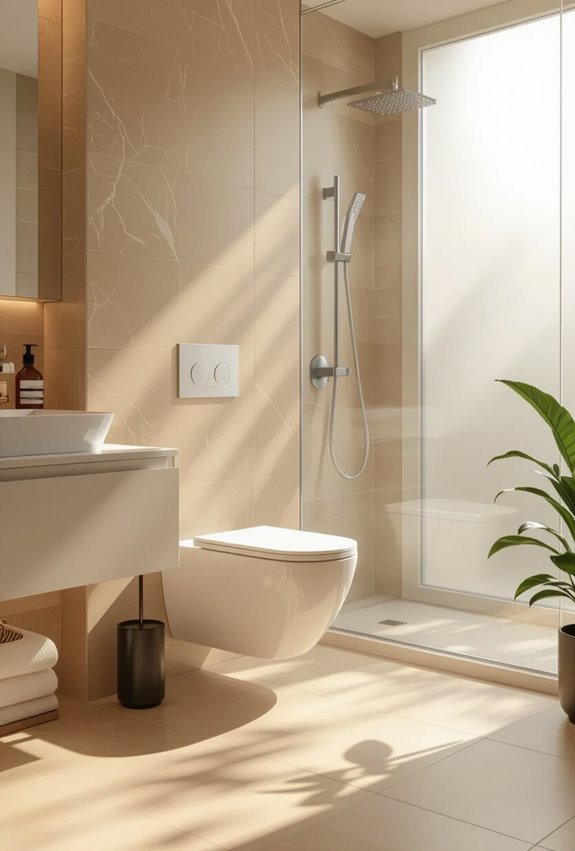 floating wall mounted toilet design