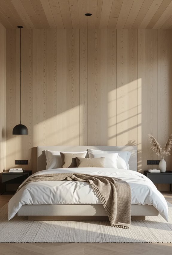 floor to ceiling luxe paneling