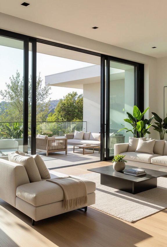 floor to ceiling sliding doors