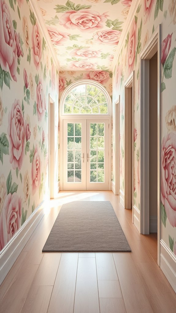 floral hallway design tips