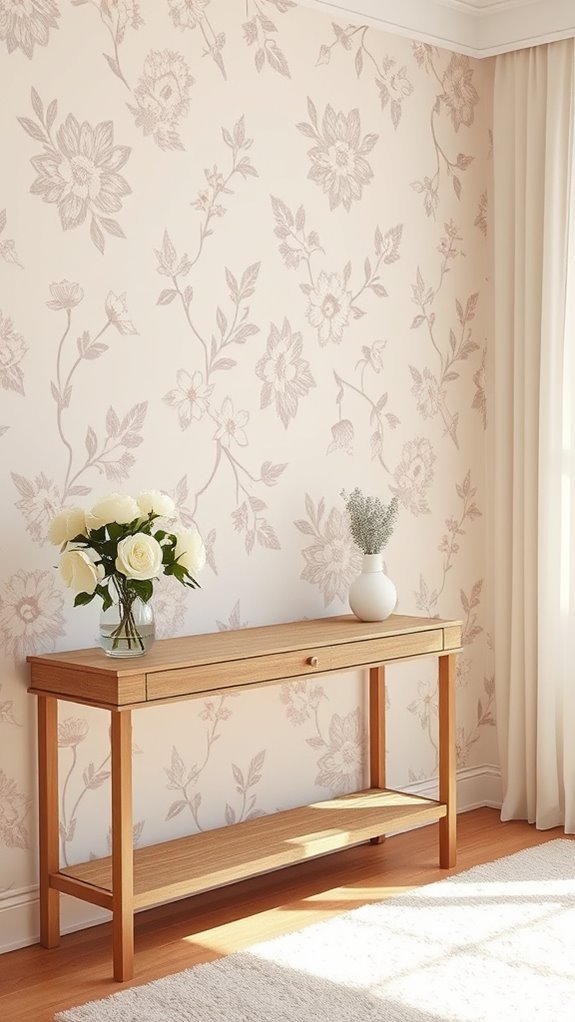 floral wall d cor transformation