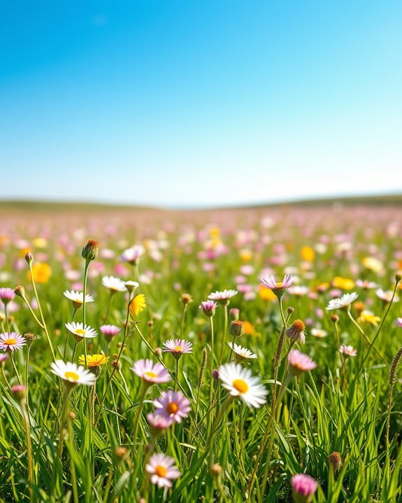 flower filled baby photoshoot
