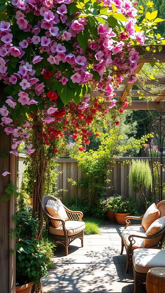 flowering vines enhance landscapes