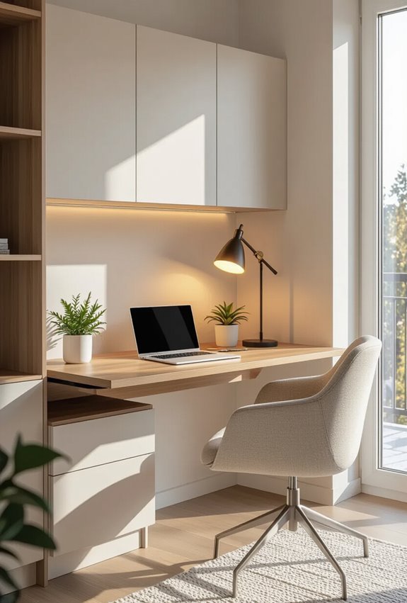 fold away compact workspace solution