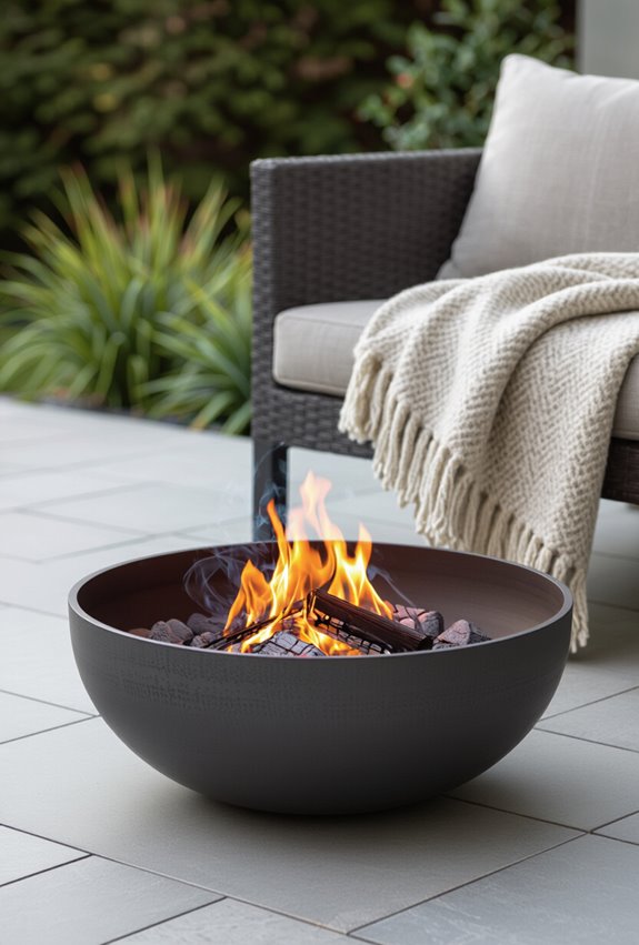 foldable steel fire bowl