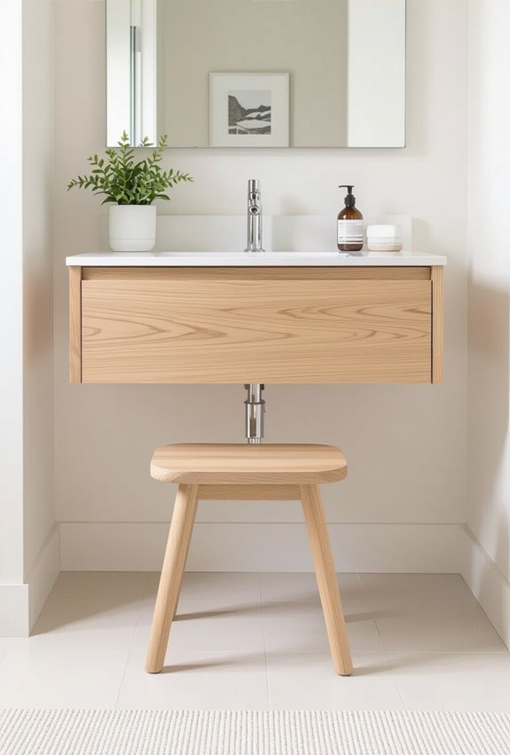 foldable upholstered stool for space