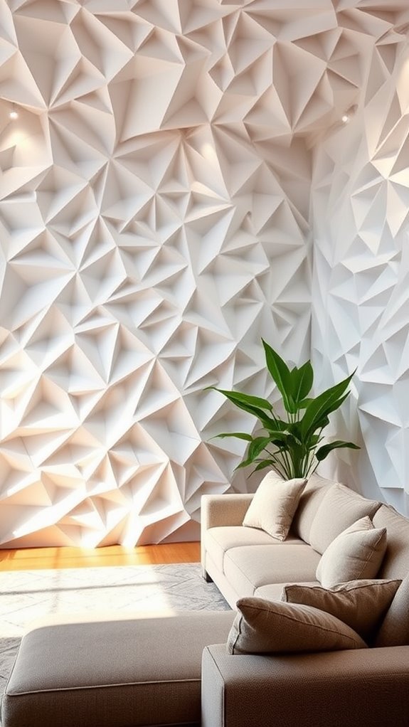 folded paper wall art