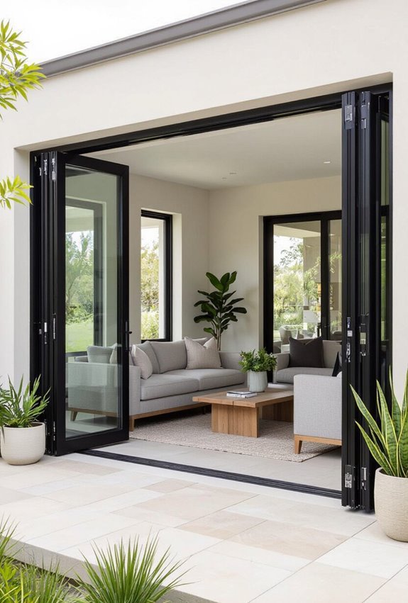 folding patio doors maximize space