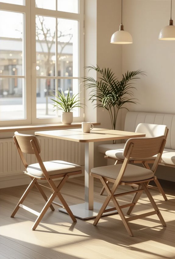 folding seating for flexible layouts