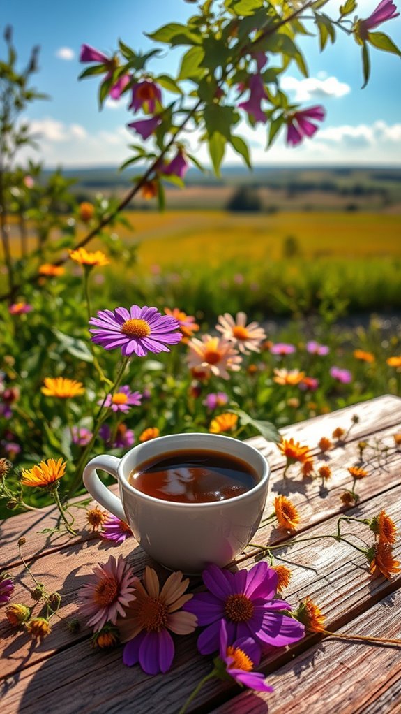 foraging coffee and wildflowers